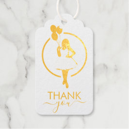 Etiquetas Para Regalos ¡Gracias! Flores de globos de ducha de novia para 