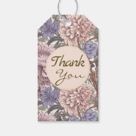 Etiquetas Para Regalos Gracias jardín de flores dulce Purple Girly