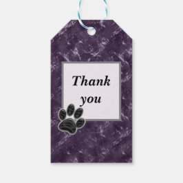 Etiquetas Para Regalos Gracias Mascota Sitter Rich Purple Marled