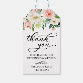 Etiquetas Para Regalos Gracias por compartir nuestro día de bodas con nos