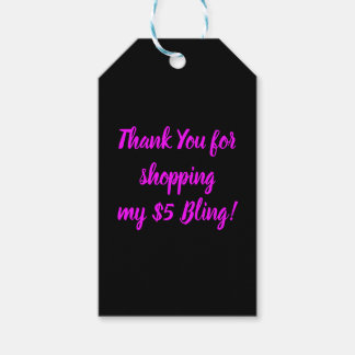 Etiquetas Para Regalos Gracias por comprar mi Bling de $5
