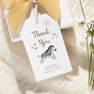 Etiquetas Para Regalos Gracias por el Baby Shower de la acuarela de Safar