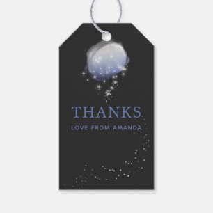 Etiquetas Para Regalos Gracias por el Sky de Watercolor Stars Night