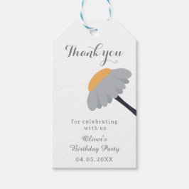 Etiquetas Para Regalos Gracias por la primera fiesta de cumpleaños de Car