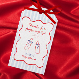 Etiquetas Para Regalos Gracias por pasar por aquí Fiesta de Bebé de Refre