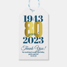 Gracias por tu 80 cumpleaños