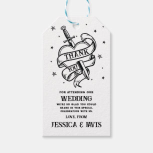 Etiquetas Para Regalos Gracias Tags Boda Tradicional Tattoo Heart