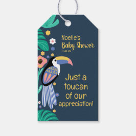 Etiquetas Para Regalos Gracias Tropical Toucan Bird Baby Shower