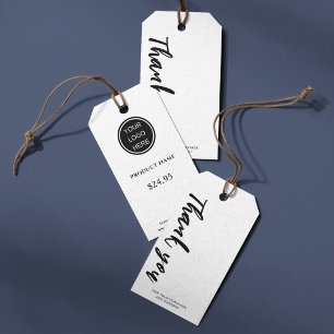 Etiquetas Para Regalos Gracias Typography l Clean Price Display