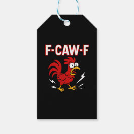 Etiquetas Para Regalos Gracioso Crazy Rooster Meme F-CAW-F