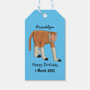 Etiquetas Para Regalos Gracioso proboscito personalizado ilustracion
