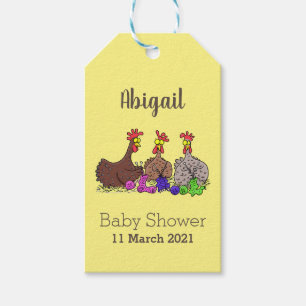 Etiquetas Para Regalos Gracioso tejer pollos personalizado ilustracion