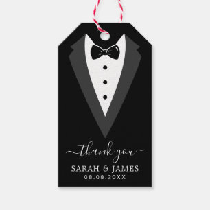 Etiquetas Para Regalos Graciosos Groomsmen Personalizados Negros