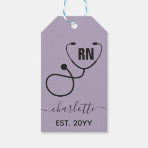 Etiquetas Para Regalos Graduación de enfermeras registradas de RN person