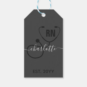 Etiquetas Para Regalos Graduación de enfermeras registradas de RN persona