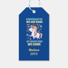 Etiquetas Para Regalos Graduación de jardín de infancia de unicornio 1er 