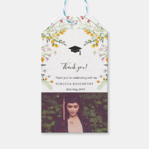 Etiquetas Para Regalos Graduación de Wildflowers Boho