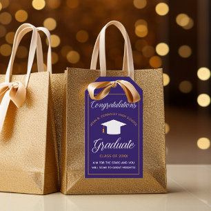 Etiquetas Para Regalos Graduación del Personalizado de grado Purple Felic