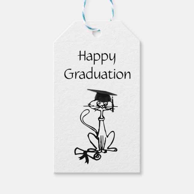 Etiquetas Para Regalos Graduación feliz (Anverso)