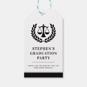 Etiquetas Para Regalos Graduación personalizada en la Facultad de Derecho