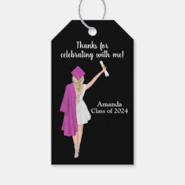 Etiquetas Para Regalos Graduación personalizada Gracias por favorecer eti