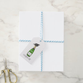 Etiquetas Para Regalos Graduado Graduado Título Personalizado de Champagn