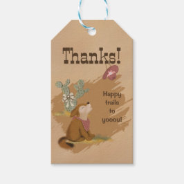 Etiquetas Para Regalos Gráfico de vaquera salvaje del oeste animal del de