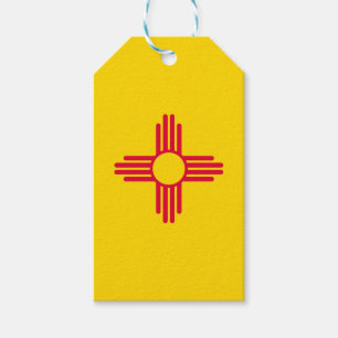 Etiquetas Para Regalos Gráfico dinámico de la bandera del estado de Nue