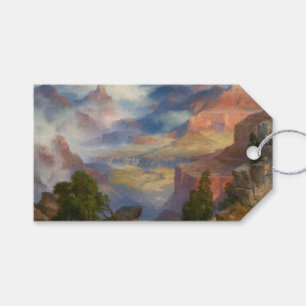 Etiquetas Para Regalos Gran Cañón en niebla (por Thomas Moran)