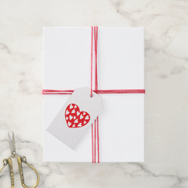 Etiquetas Para Regalos Gran corazón rojo