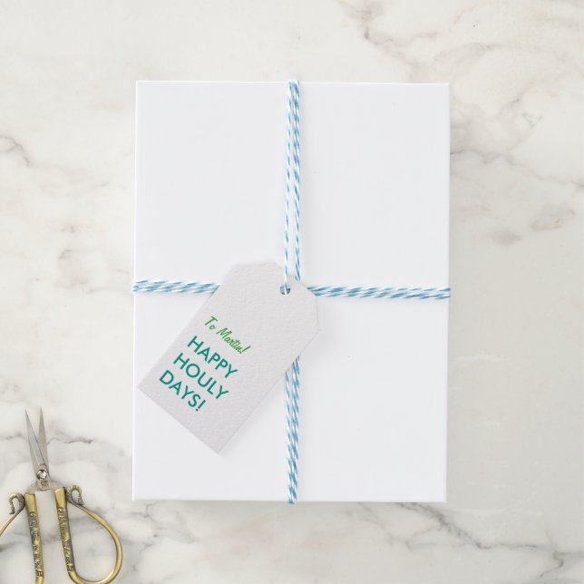 Etiquetas Para Regalos Gran Danés Verde (Con cuerda)