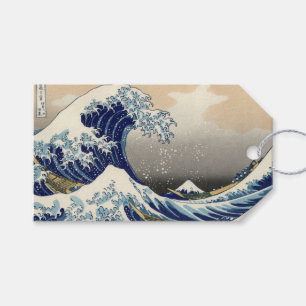 Etiquetas Para Regalos Gran ola de pintura japonesa Kanagawa