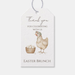 Etiquetas Para Regalos Granja de campo de Hen y Huevos Vintage