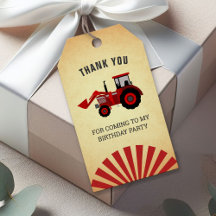 Granja Roja Tractor Regalo de Cumpleaños para Niño
