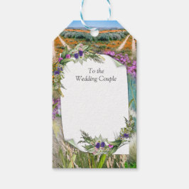 Etiquetas Para Regalos Grasas y flores de primavera ecológicas silvestres