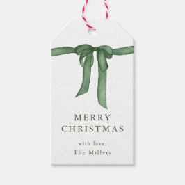 Etiquetas Para Regalos Green Bow Holiday Tag Green Christmas Gift Tags 