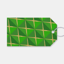 Etiquetas Para Regalos Green Joyoux Noel Diamond Pattern Gift Tag