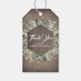 Etiquetas Para Regalos Green Rustic Country Gracias