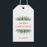 Etiquetas Para Regalos Green Winter Bliss Floral Christmas Gigantes Tags<br><div class="desc">Una etiqueta de regalo para navidades festivos con motivos florales en color pino y berry.</div>