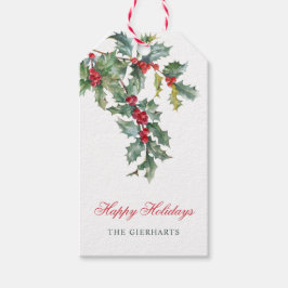 Etiquetas Para Regalos Greeneration Merry Christmas Watercolor Script Fam