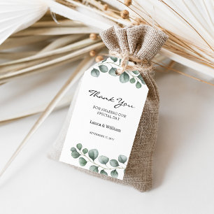 Etiquetas Para Regalos Greenery Eucalyptus Wedding Favor
