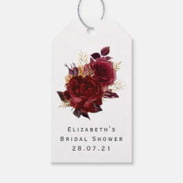 Etiquetas Para Regalos Grimoire de dragón Fantasía Floral