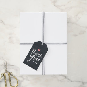 Etiquetas Para Regalos Gris Chalkboard Gift Tag con Sweet Love Heart