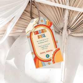 Etiquetas Para Regalos Groovy Retro Rainbow Birday Party