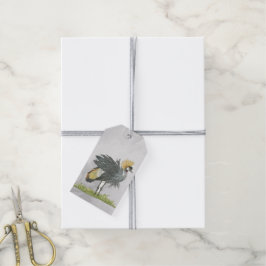 Etiquetas Para Regalos Grueso de cruz de color gris en peligro de extinci