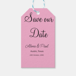 Etiquetas Para Regalos Guardar fecha QR Salva nuestro día negro blanco fo