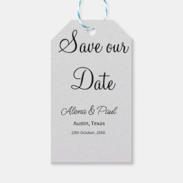 Etiquetas Para Regalos Guardar nuestra fecha QR agregar nombre de la foto