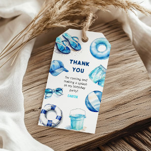 Etiquetas Para Regalos Guay Blue Summer Boys Birthday Favor
