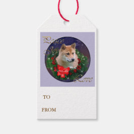 Etiquetas Para Regalos Guerra de los Navidades Shiba Inu