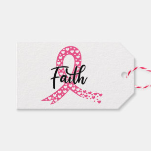 Etiquetas Para Regalos Guerrero de Cinta Rosa sobreviviente de lucha cont